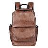 Fashion outdoor travel pu leather laptop business bag back bag for men backpack leather mochila