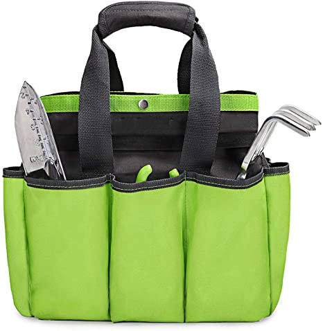 Garden Tool Bag Garden Tote Storage Bag with 8 Pockets, Home Organizer for Indoor And Outdoor Gardening, Garden Tool Kit Holder