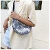 Cotton canvas tie dye bag the dumpling shaped bag crossbody mini woman sling bags for women crossbody