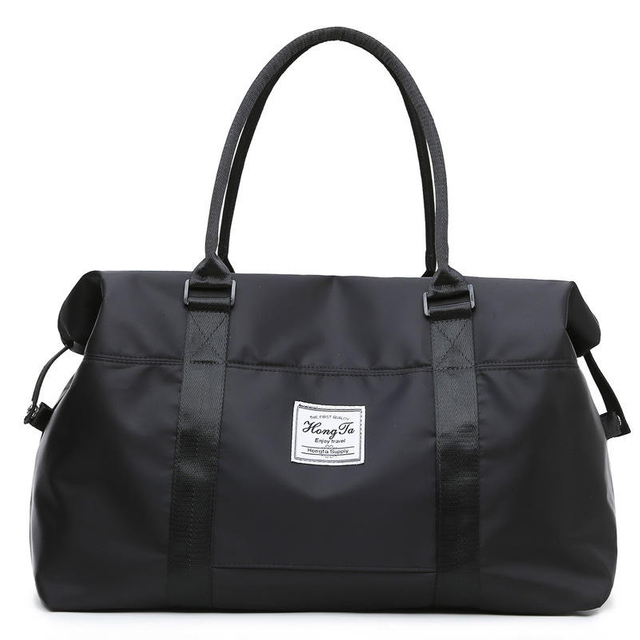 Custom Logo Small Nylon Travel Duffle Bag 20 Inches Sports Tote Gym Bag Shoulder Weekender Overnight Bag for Men Women