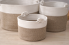 Heavy Duty Storage Woven Cotton Rope Basket Toy Laundry Home Decoration Woven Rattan Storage Baskets