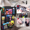Multi-functional Car Seat Organiser with PVC Tablet Holder for Store Kids Toys Snacks