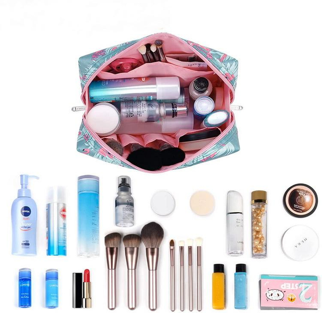 Custom Logo Nylon Cosmetic Bag Promotional Toiletry Bags for Women Waterproof Makeup Bag Wholesale