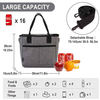 Custom Logo Insulated Leak-Proof Thermal Lunch Box Reusable Lunch Tote Insulated Cooler Bag for Women