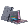 Luxury PU Leather Passport Cover Credit Card Holder Travel Wallet Anti-theft RFID Passport Holders for Air Trip