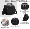 Black Waterproof School Travelling Gym Lunch Cooler Bags Insulated Foil Thermal Bag for Hot And Cold Food Drinks