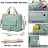 Large Lunch Box Soft Cooler Bag with Side Pockets Reusable Thermal Food Delivery Bag For Picnic Hiking Lunch Bags For Women