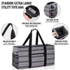 Wholesale heavy duty utility tote camping grocery bag wire framed reinforced 22 inch utility tote bags extra large
