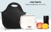 Reusable Sublimation Waterproof Neoprene Lunch Bag for Adult Picnic Office Work Shoulder Insulated Cooler Bag Neoprene
