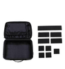 Customize Logo Portable Cosmetic Make Up Case Bag for Ladies Black Beauty Bag 3 Layers Makeup Case