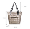 Fashion Luxury Handbag Large Space Puffy Bag Customized Logo Fall Winter Filling Quilted Puffer Bag for Women