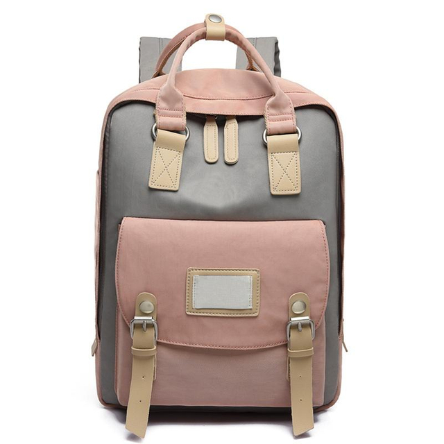 Outdoor Travel Leisure Contrast Color School Backpack Bags Laptop Backpacks Book Bag Rucksack For Girl