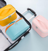 Multifunctional PU Leather Travel Makeup Storage Zipper Organizer Make Up Bags Cosmetic Bag With Handle