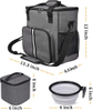 Multi-Function Airline Approved Pet Travel Bag Weekend Dog Travel Set for Dog and Cat Tote Organizer