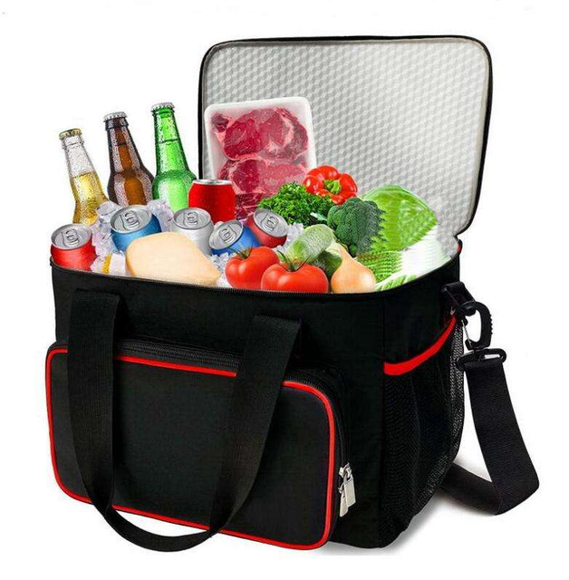 RPET Leakproof Big Custom Logo Thermal Insulated Cooler Lunch Bag for Beer Can Food Drink Insulation Bags