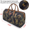 Water Resistant Durable Waxed Cotton Canvas Tote Gym Outdoor Canvas Duffle Bag Travel Camouflage Gym Bag