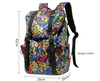 Printing large unisex cool anti-theft drawstring bagpack traveling college leisure book bag school backpacks for men