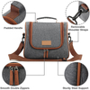 Insulated Cooler Leakproof Reusable Thermal Lunch Bag with Adjustable Shoulder Strap for Women, Men