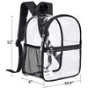 Custom Waterproof Clear Mini Backpack Heavy Duty Transparent Backpack for Work School Sports