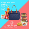 custom leakproof insulated cooler bag with side pockets reusable large lunch box bag for women men