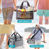 Custom Large Size Thermal Wine Beach Cooler Bag Insulated Food Bag with Built-in Bottle Opener