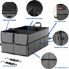 Custom Waterproof 3-Compartment Cargo Trunk Storage Organizer Collapsible Cargo Trunk Storage Organizer for Car