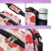Fashion Pink Custom Printing Thermal Food Lunch Box Bag Portable Insulated Cooler Bag With Shoulder Strap