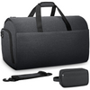 Convertible Waterproof Travel Duffel Bag Mens Business Garment Bags with Shoulder Strap, Shoes Compartment