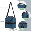 Wholesale Double Compartment Leakproof Lunch Bag for Men And Women Large Capacity Insulated Cooler Bag for Work School