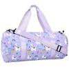 Custom Lightweight 18 Inch Sport Gym Duffel Bag for Kids Girls Waterproof Overnight Weekender Travel Bag with Shoe Compartment