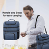 Large Capacity 18L Three Deck Insulated Lunch Bag Leakproof Reusable Lunch Box with Adjustable Strap for Outdoor Picnic Beach