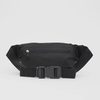 Customize Logo Black Nylon Cross Body Chest Fanny Pack Men Waist Bag Sling Bag