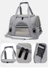 Grey Fashion Pet Dog Carrier Lightweight Mesh Cloth Dog Tote Bag Airline Approved Travel Pet Bags Pet Cages