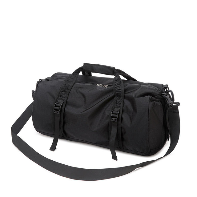 Large Capacity Sports Waterproof Travel Men's Shoulder Folding Bag Cylinder Nylon Fitness Leisure Duffel bag