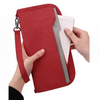 New Red Women Family Card Doucment Organizer Purse Pouch Travel Wallet High Quality Passport Holder