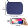 100% RPET Recycled Reusable Fabric Wallet Card Holder Zipper Pouch Travel Document Orgainizer Passport Holder
