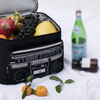 Insulated reusable grocery cooler bag shopping bags with speaker reusable freezer bag