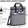 2021 New Picnic Shoulder Portable 3 Bottle Wine Carry Cooling Bag Idealy Insulated Red Wine Cooler Bag