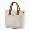 Fashion Small Cotton Canvas Plain Tote Bag Custom Logo Eco Friendly Casual Tote Handbag with Pockets And Button