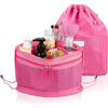 Wholesale Large Custom Logo Travel Cosmetics Organizer Toiletry Bag Unisex Nylon Waterproof Drawstring Makeup Bag