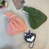Custom Cotton Japanese Knot Wrist Bag Plain Color Canvas Portable Purse