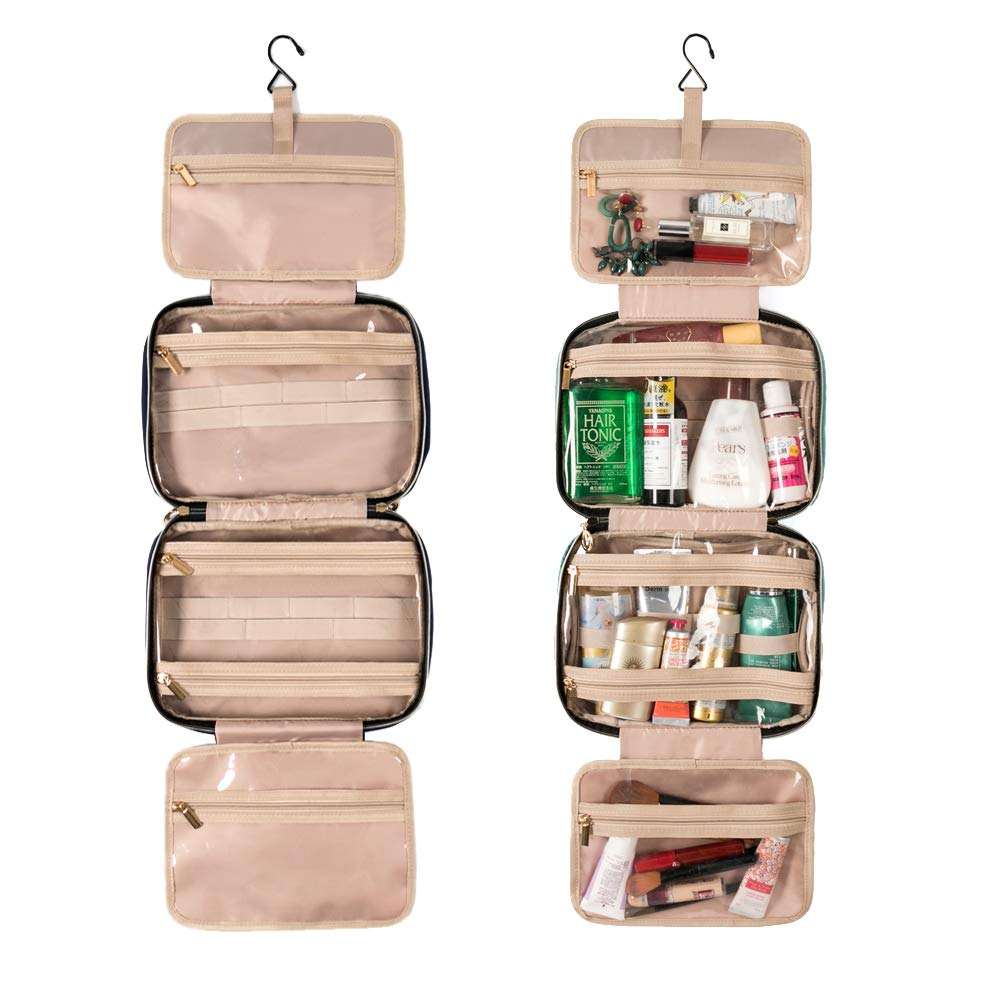 Folding Portable Quilting Travel Men Roll Up Toiletry Bags Cosmetic Makeup Kit