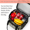 Large Capacity Durable Fruits Camping Vegetable Camping Cooler Bag Double Layer Full Printing Insulated Lunch Bag with Logo