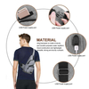 Outdoor Sports Chest Bag Sling Backpack Lightweight Shoulder Bag With Charging Port For Men Women