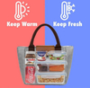 Women Travel Work Office Lunch Box Tote Warmer Bag Carrier Food Drink Picnic Insulated Thermal Lunch Cool Bag