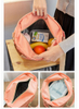 Wide-Open Thermal Lunch Carry Tote Bag Insulated Waterproof Sublimation Blank Lunch Bag Woman with Shoulder Strap