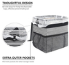 Custom Color Hanging Automotive SUV Trunk Front Back Seat Organizer Garbage Bin Leakproof Car Trash Can with Lid
