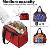 Large Zipper Open Waterproof Insulate Lunch Tote Bag With Shoulder Strap