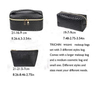 Elegant Lady Travel PU Leather Toiletry Cosmetic Bag Vegan Women Zipper Purse Pouch Bag Cosmetic for Multi Purpose