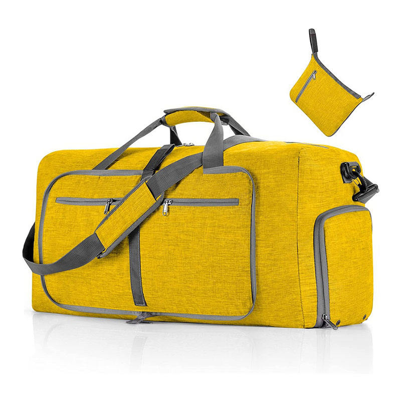 Fashion design weekender luggage duffel bags black gray yellow weekend travel bags